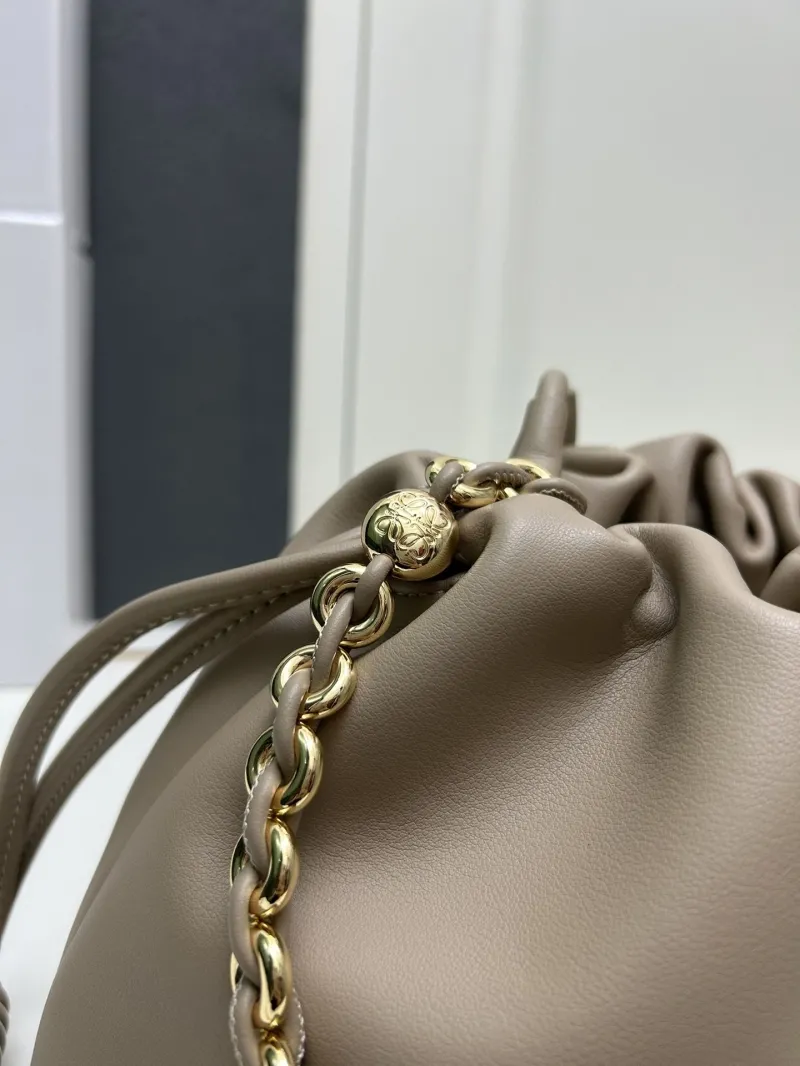 Loewe Taupe Drawstring Bucket Bag H03121 - Image 5