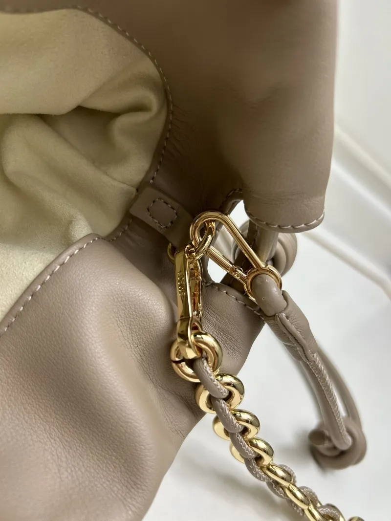 Loewe Taupe Drawstring Bucket Bag H03121 - Image 8