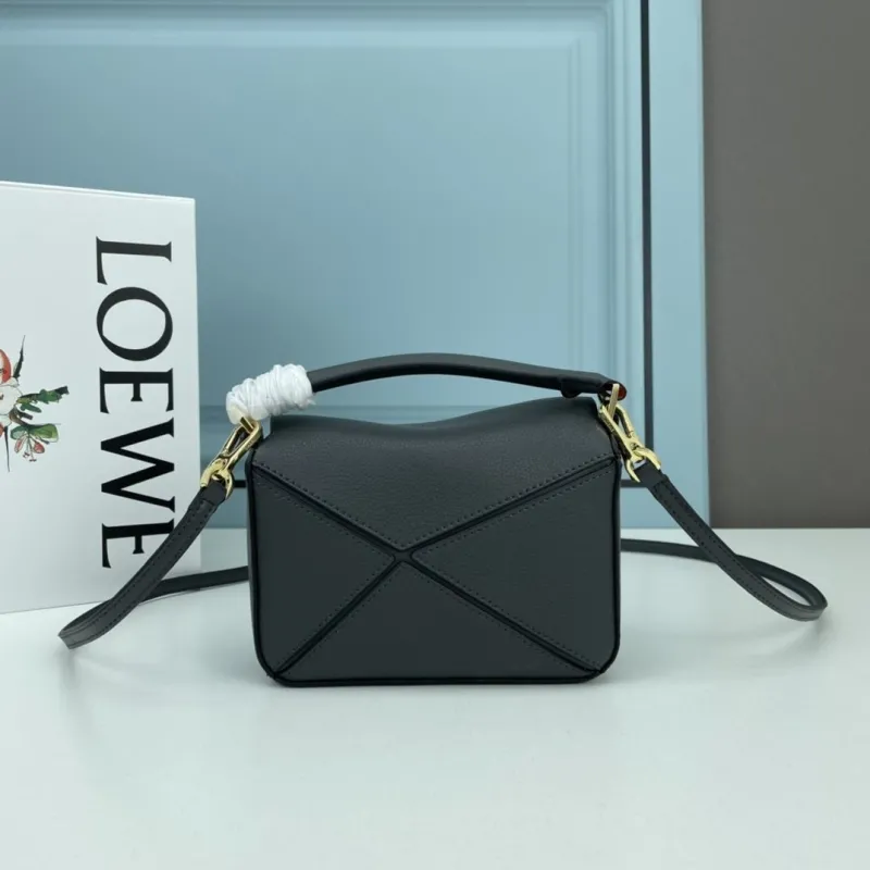 LOEWE Mini 18cm Dark Gray Crossbody Bag 853 - Image 3