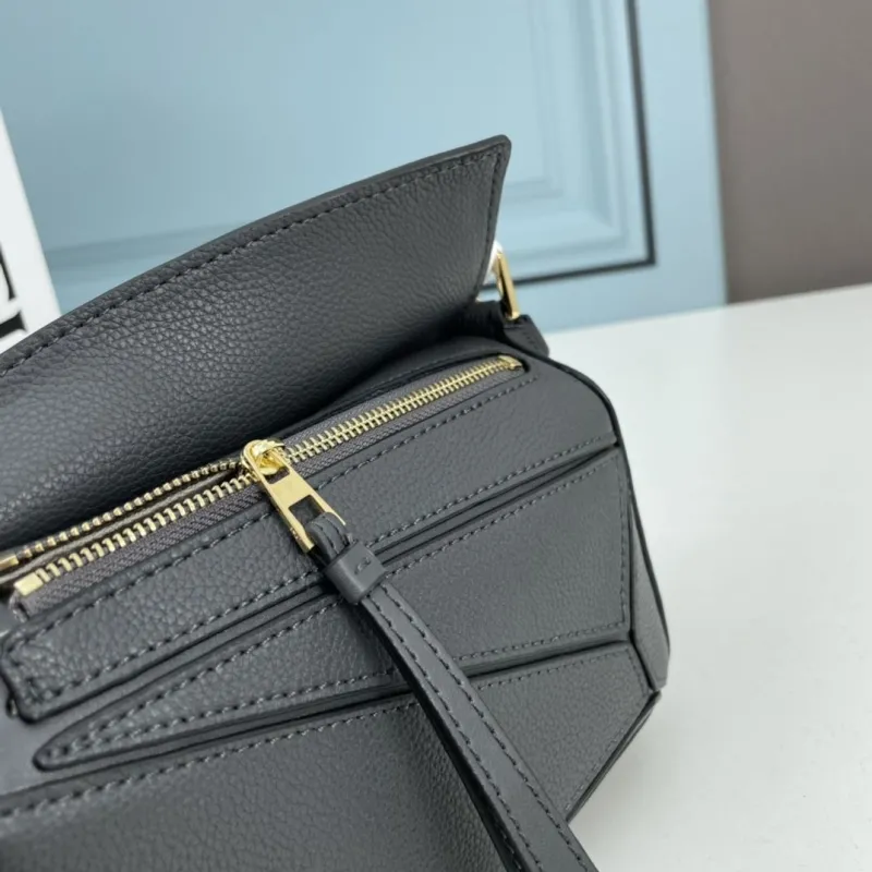 LOEWE Mini 18cm Dark Gray Crossbody Bag 853 - Image 7