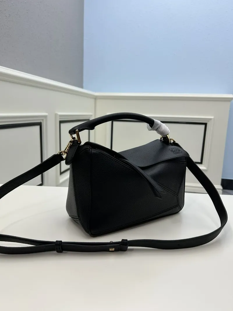 Alternative view of Loewe Small Black Leather Crossbody Bag 863