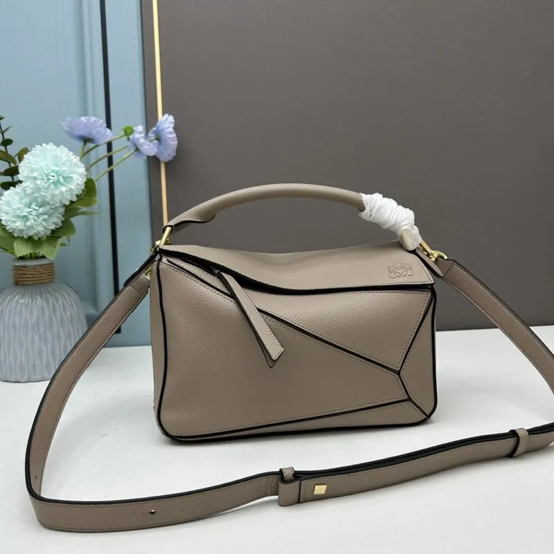 Loewe Puzzle Bag Taupe Crossbody 864
