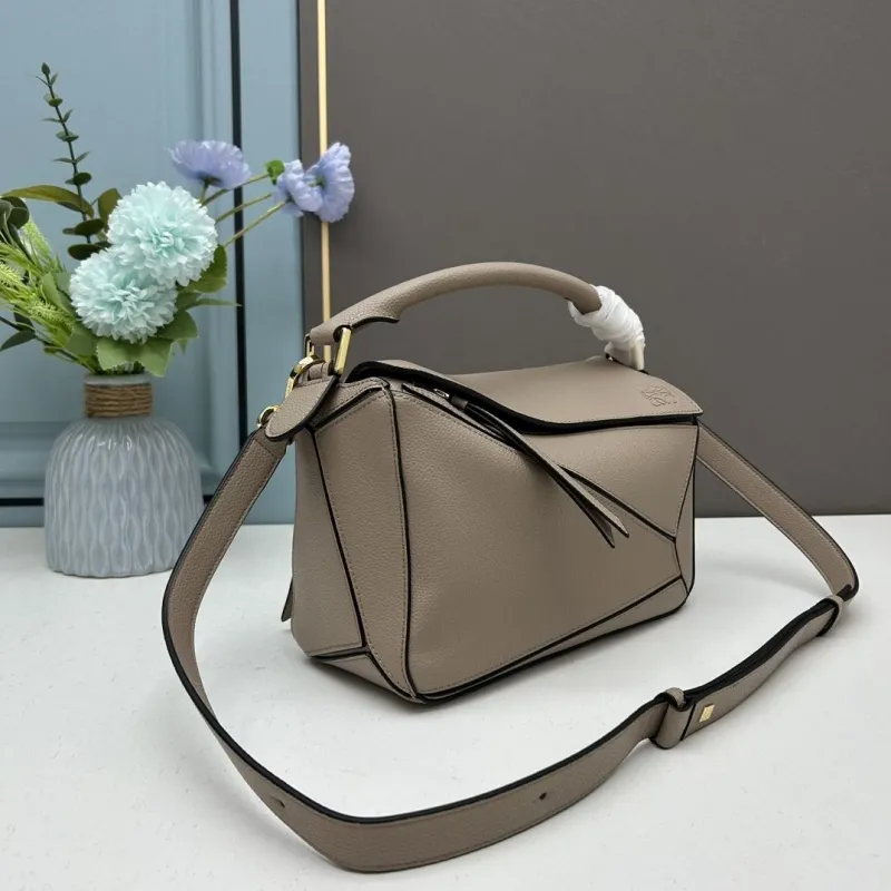 Alternative view of Loewe Puzzle Bag Taupe Crossbody 864