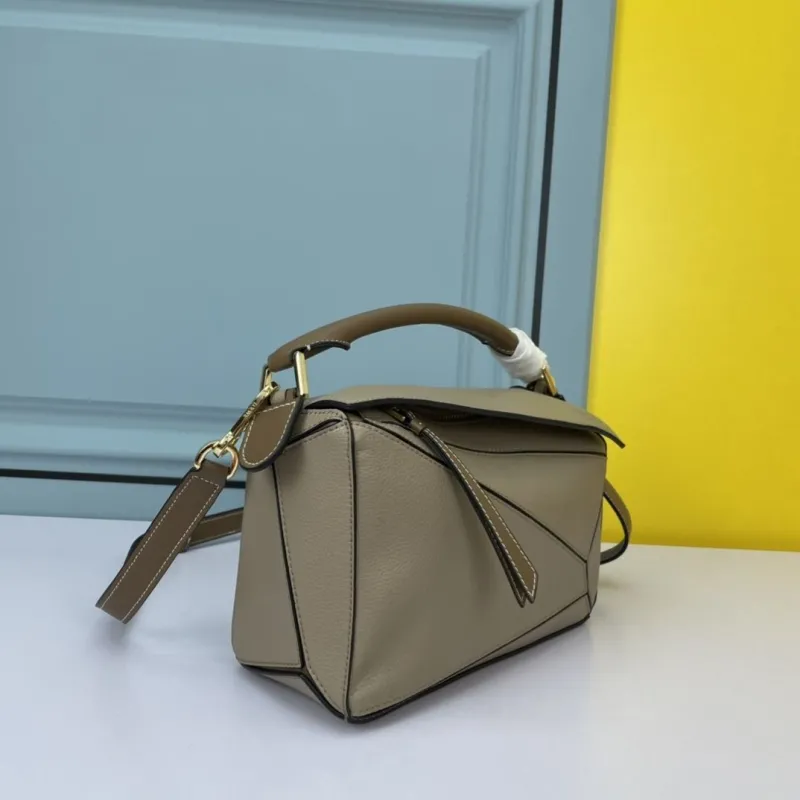 Alternative view of Loewe Taupe Leather Crossbody Handbag 871