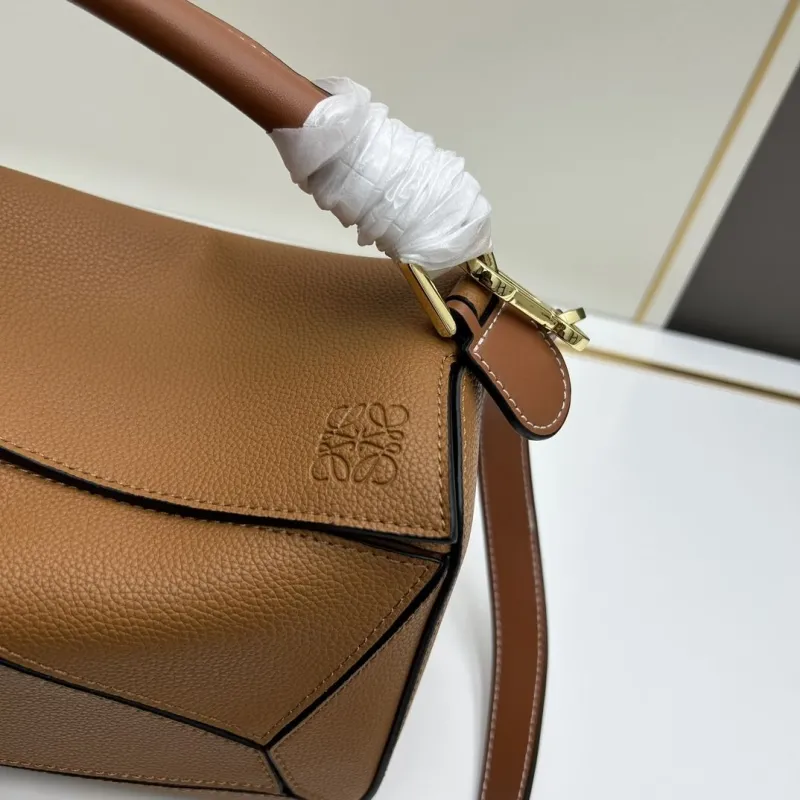 Loewe Small 24cm Brown Puzzle Shoulder Bag 874 - Image 4