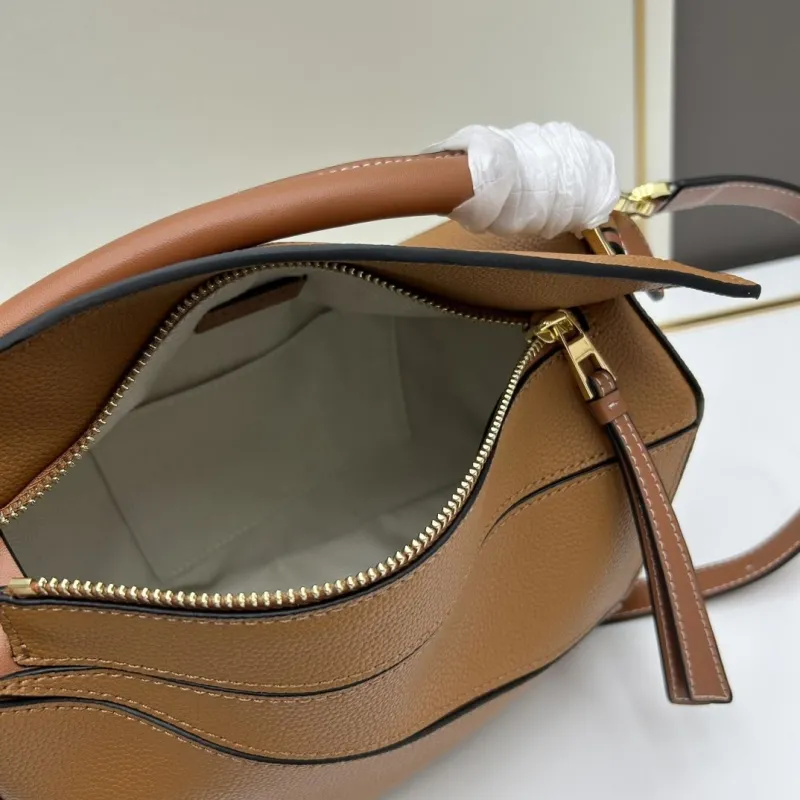Loewe Small 24cm Brown Puzzle Shoulder Bag 874 - Image 7