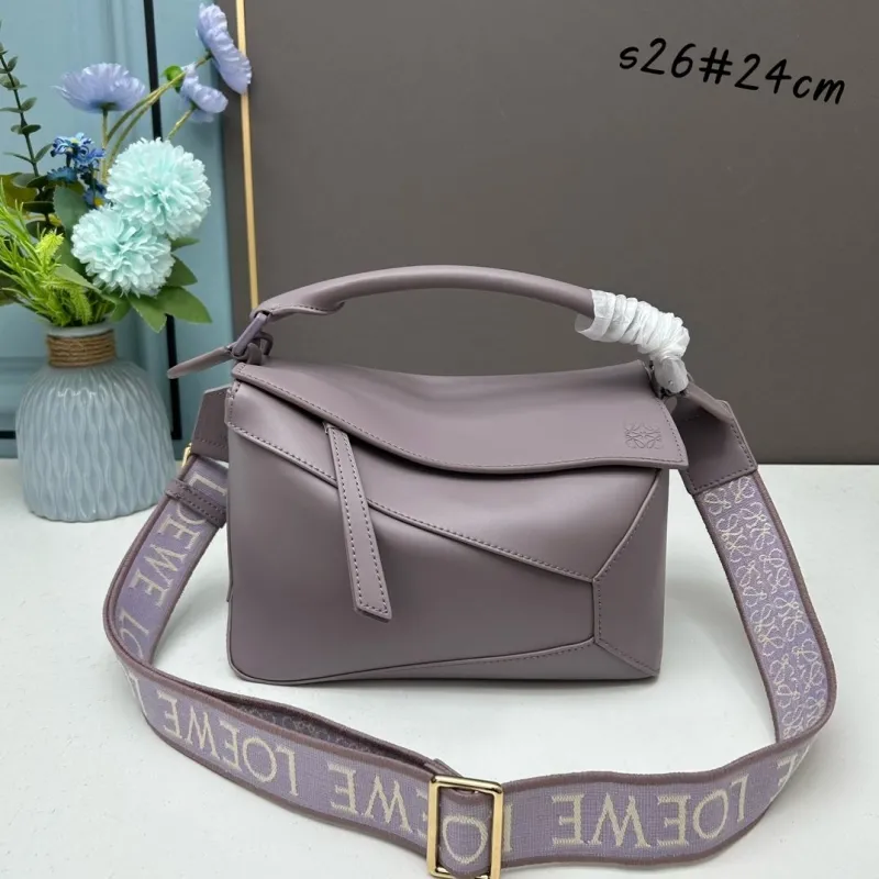 Loewe S26 Lavender Crossbody Handbag 24cm