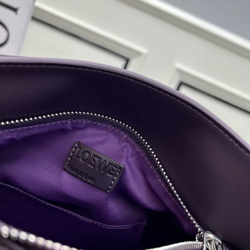 LOEWE Dark Purple Puzzle Crossbody Bag 24cm S21 - Image 8