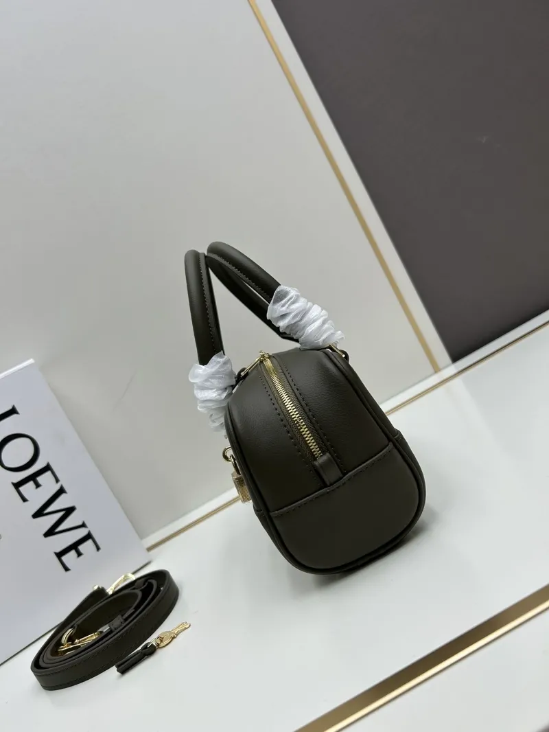 Alternative view of LOEWE Olive Green Leather Handbag 062417