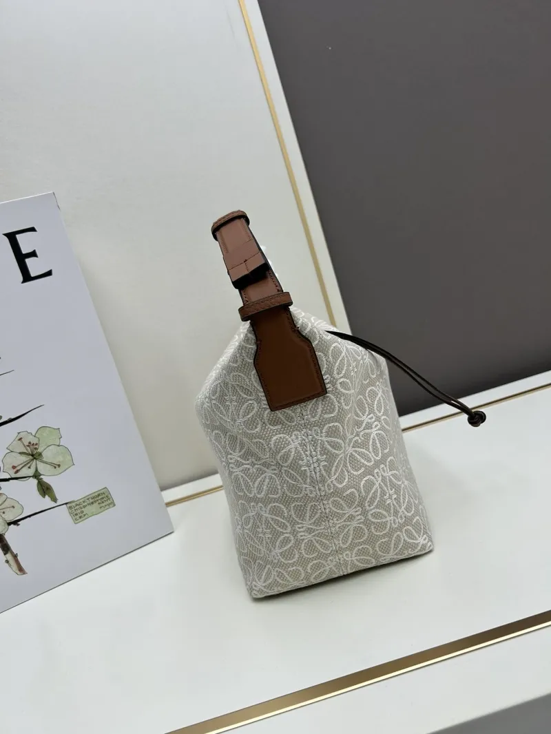 Alternative view of Loewe 652103 Beige Hobo Bag
