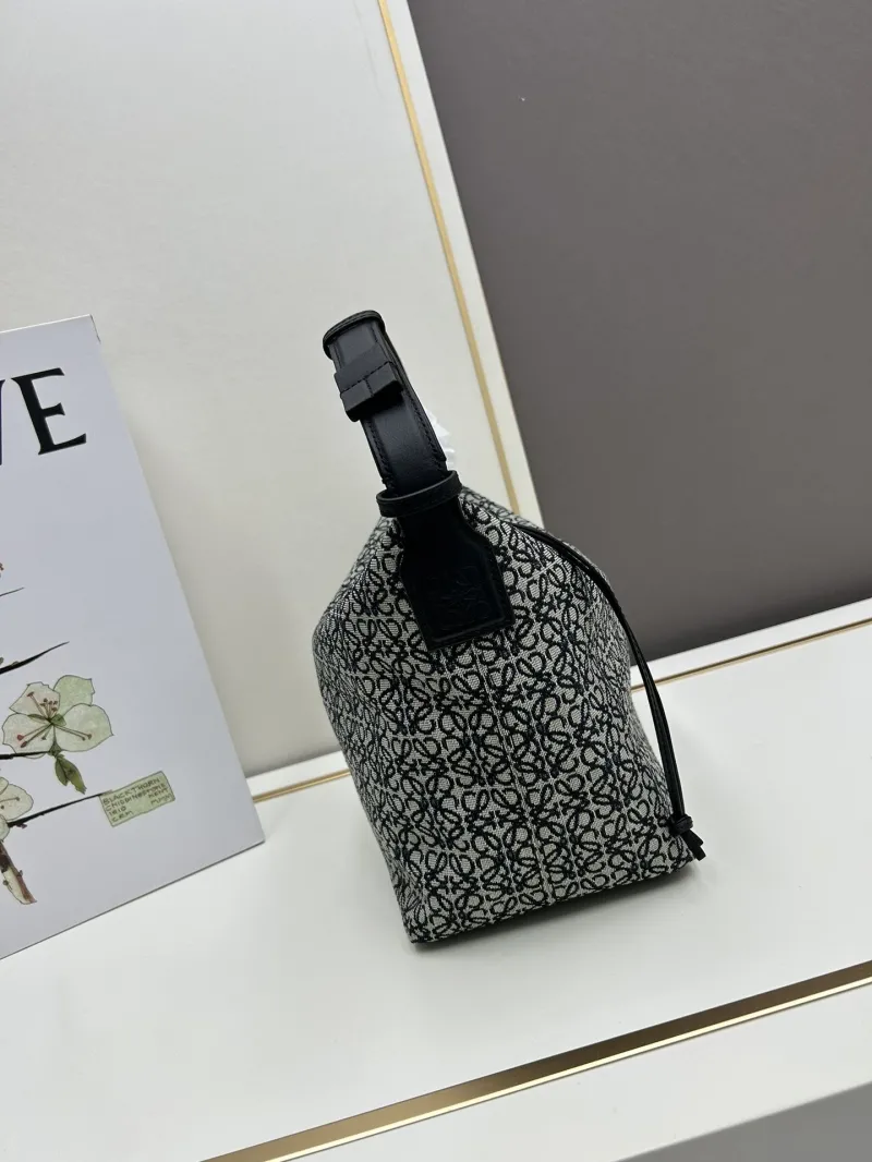 Alternative view of Loewe 652103 Black Monogram Hobo Bag
