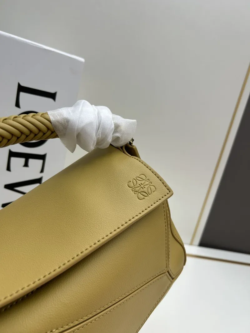 LOEWE Mustard Leather Puzzle Crossbody Bag - Image 4