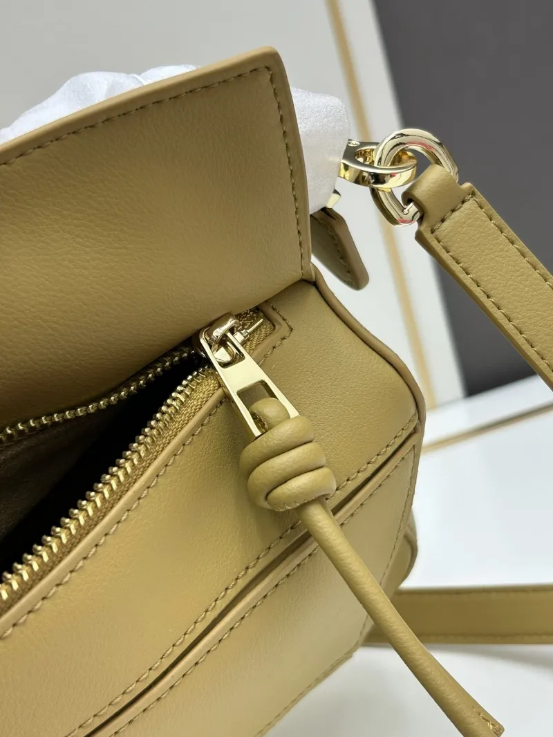 LOEWE Mustard Leather Puzzle Crossbody Bag - Image 8