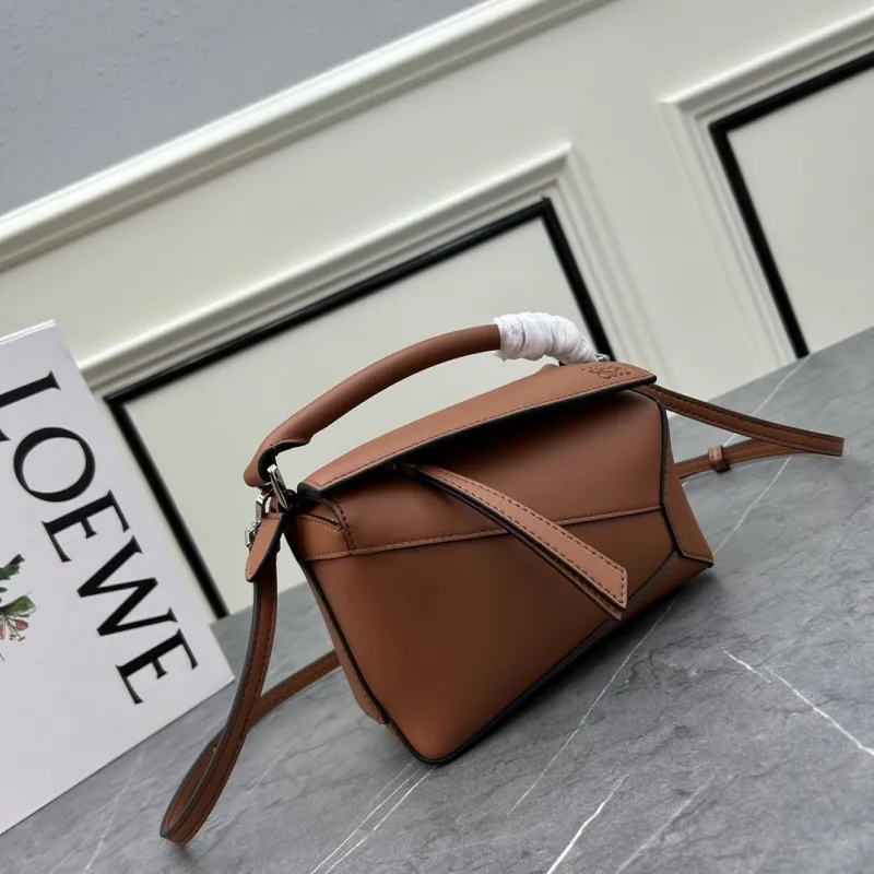 Alternative view of LOEWE Brown Leather Mini Crossbody Handbag 062208