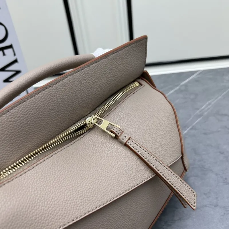 LOEWE Taupe Leather Puzzle Shoulder Bag 062206 - Image 7