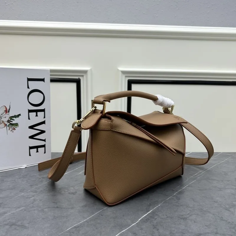 Alternative view of LOEWE Brown Leather Puzzle Handbag 062206