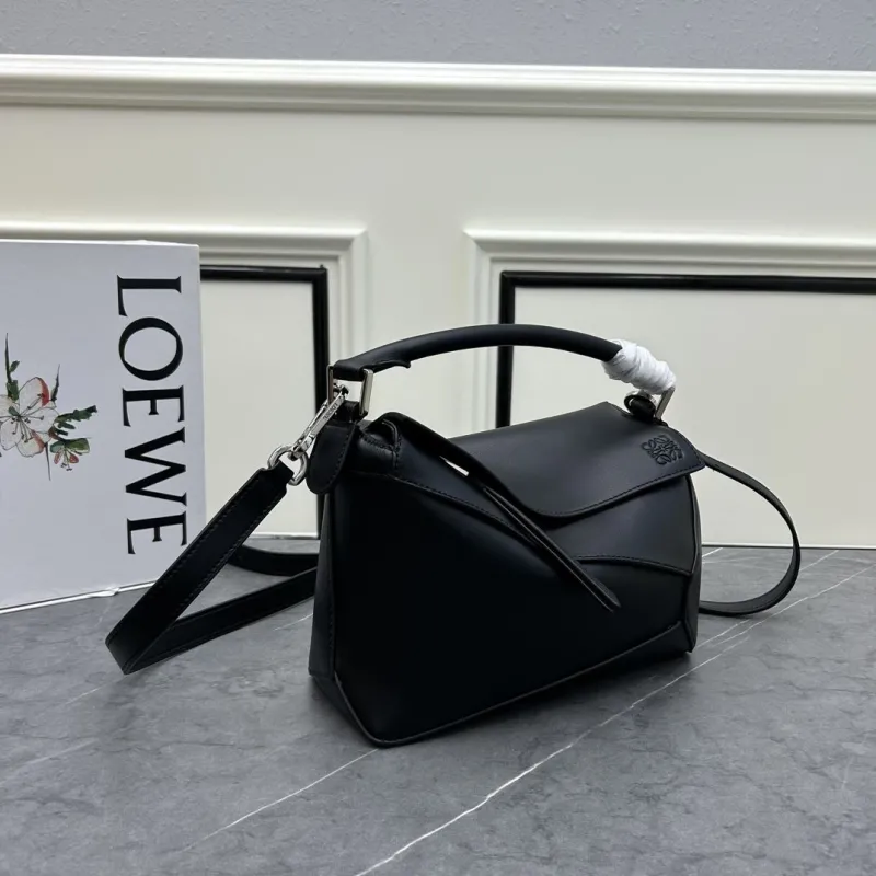 Alternative view of LOEWE Black Leather Crossbody Handbag 062206