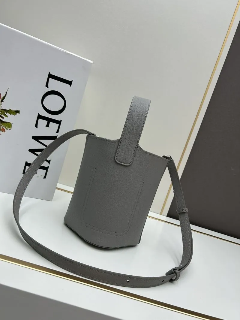 Alternative view of LOEWE Gray Bucket Bag S260408