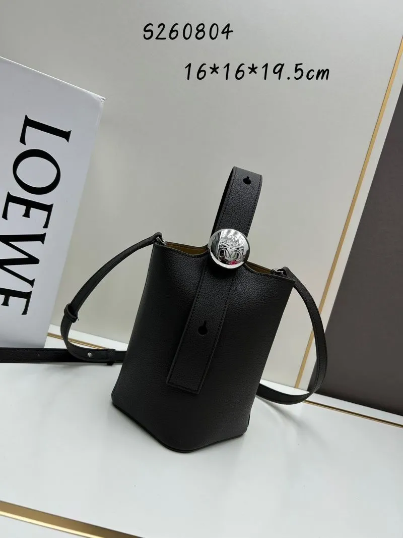 LOEWE Black Bucket Bag S260804