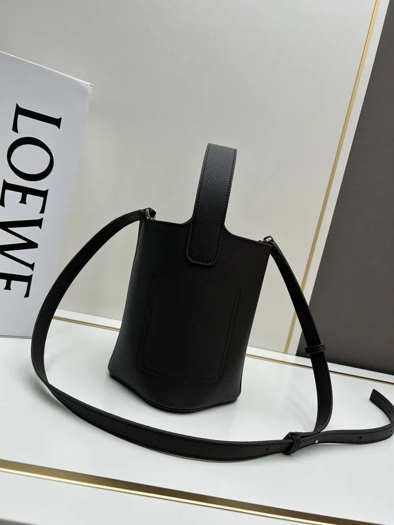 LOEWE Black Bucket Bag S260804 - Image 3