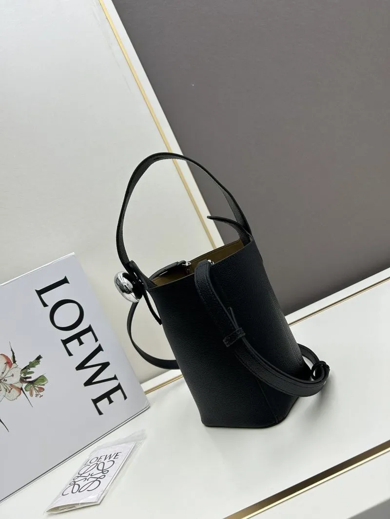 Alternative view of LOEWE Black Leather Bucket Bag 947