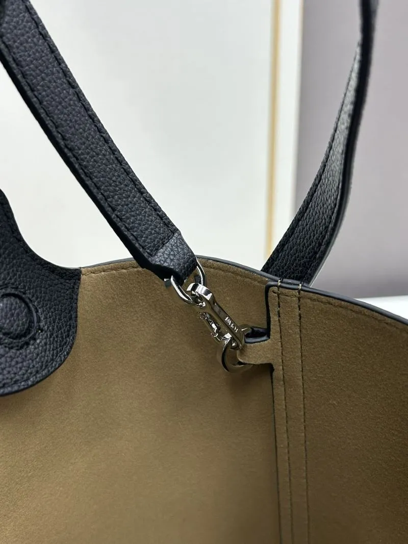 LOEWE Black Leather Bucket Bag 947 - Image 8