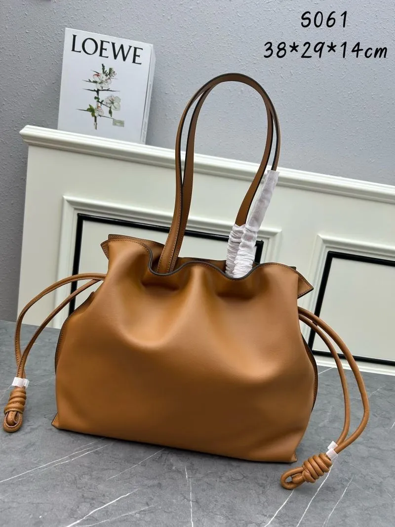 LOEWE Brown Leather Tote Bag S061
