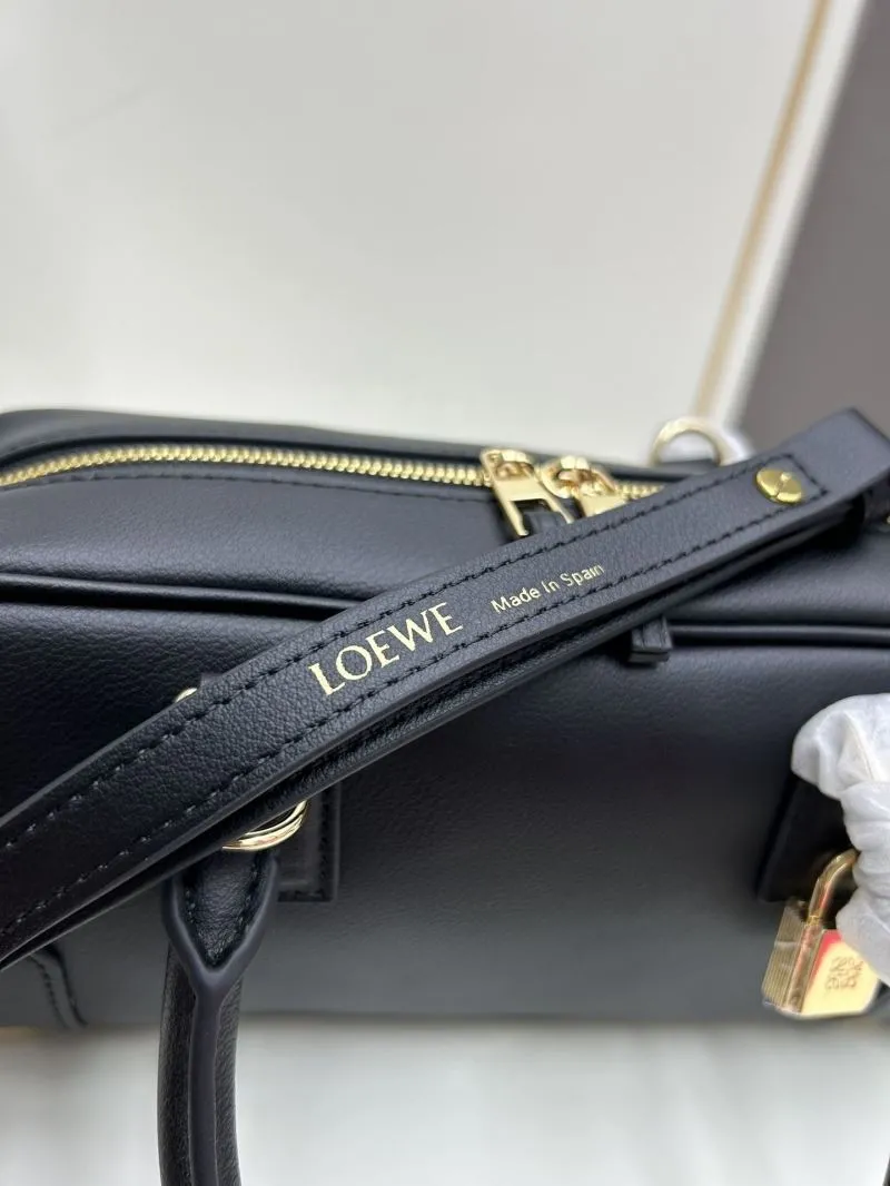LOEWE Black Leather Handbag 062417 - Image 7