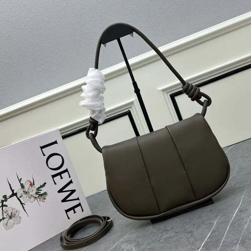 Alternative view of LOEWE Taupe Leather Shoulder Bag 062138
