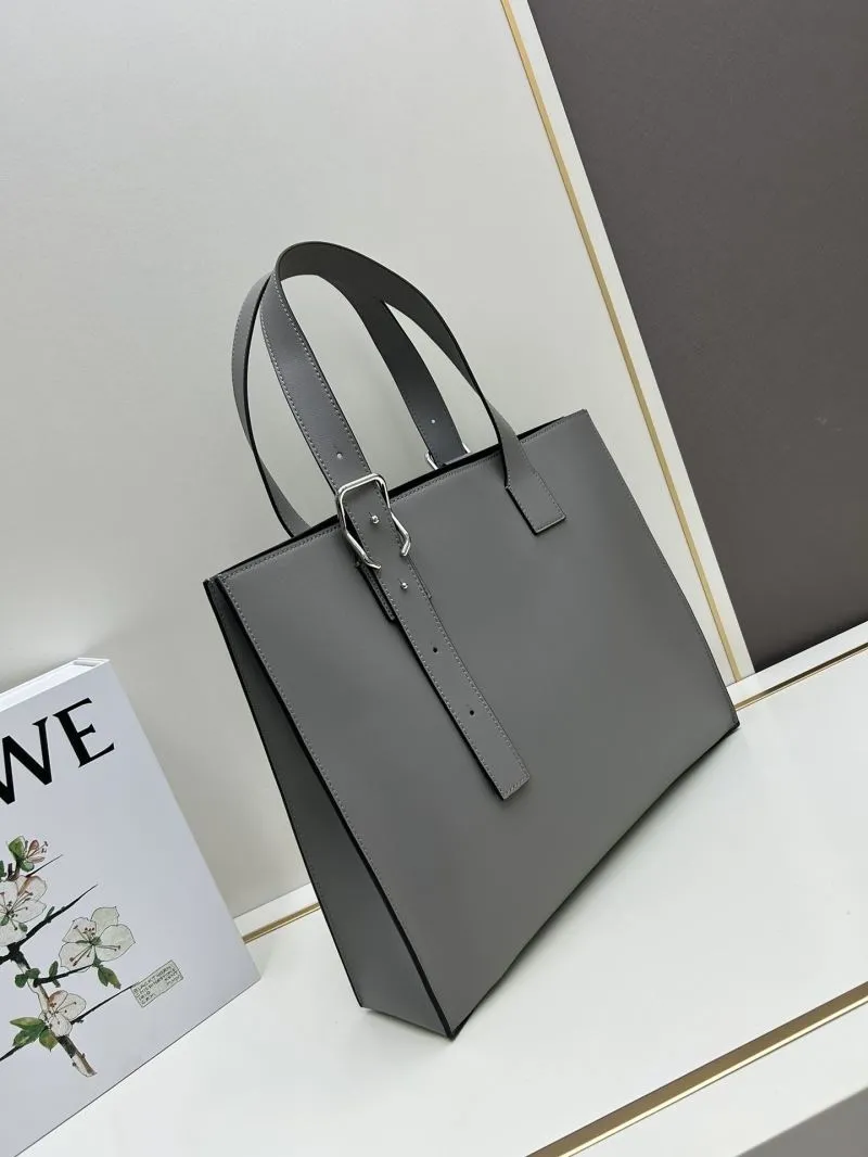 Alternative view of Loewe Gray Leather Tote Bag S10955