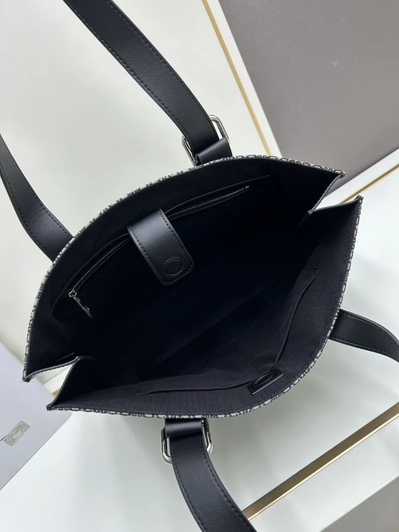 Loewe Black Gray Monogram Tote Bag S10955 - Image 7