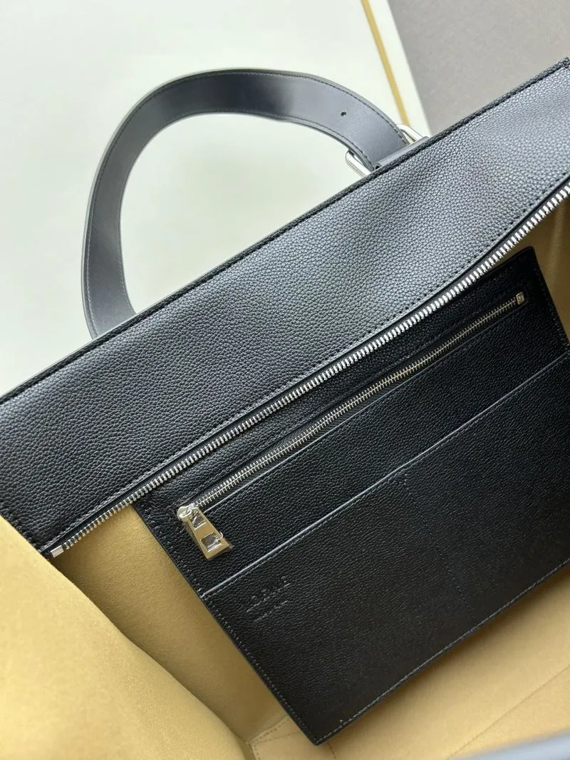 Loewe 3050A Black Leather Tote Bag - Image 8