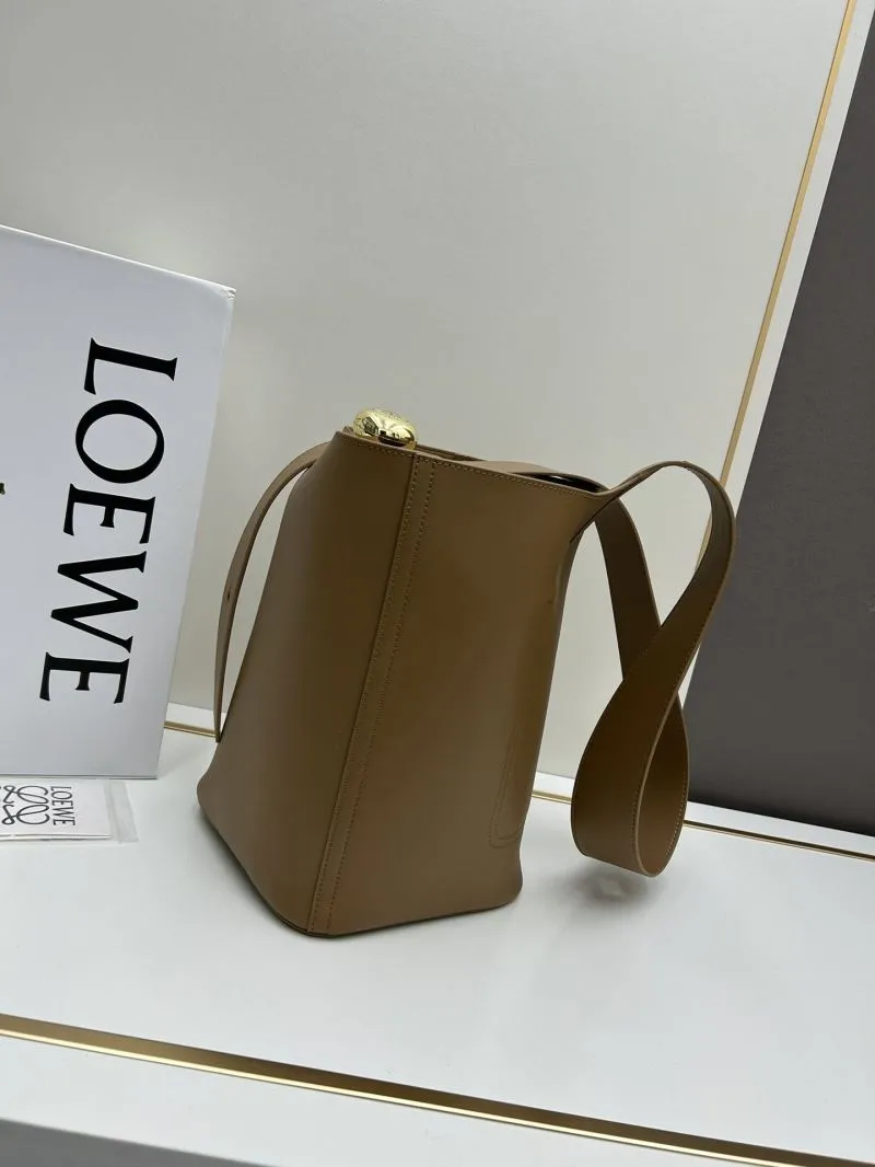 Alternative view of LOEWE Brown Leather Bucket Bag 652288