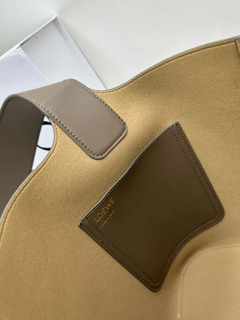 LOEWE Taupe Leather Bucket Bag 652288 - Image 8