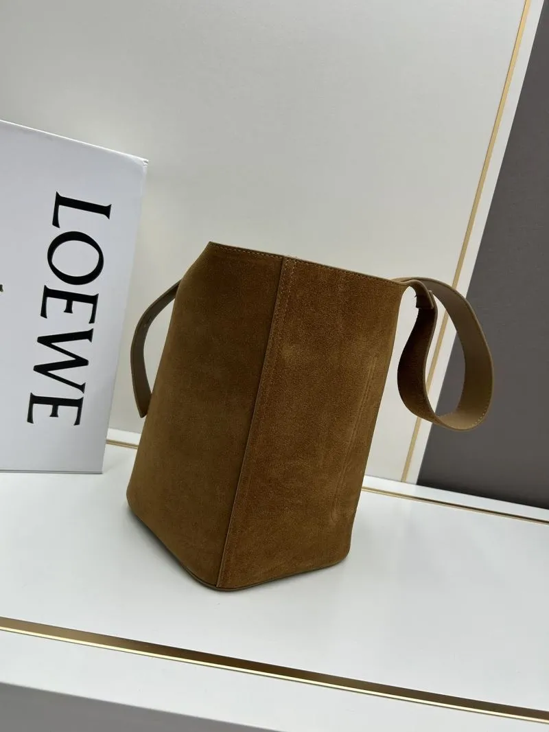 Alternative view of LOEWE Brown Suede Bucket Bag 652288