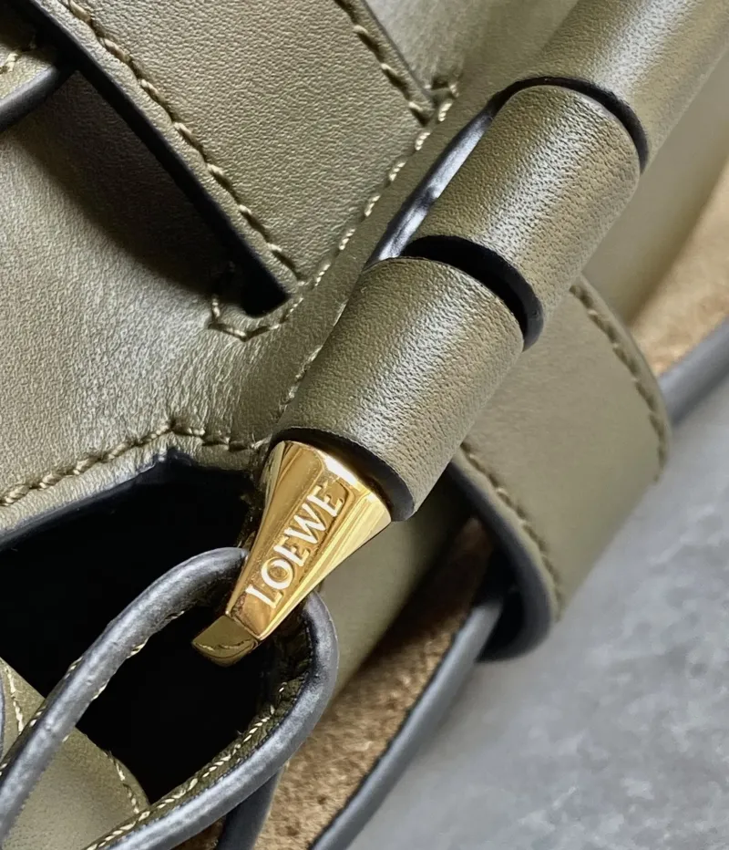Loewe Olive Green Saddle Crossbody Bag - Image 6