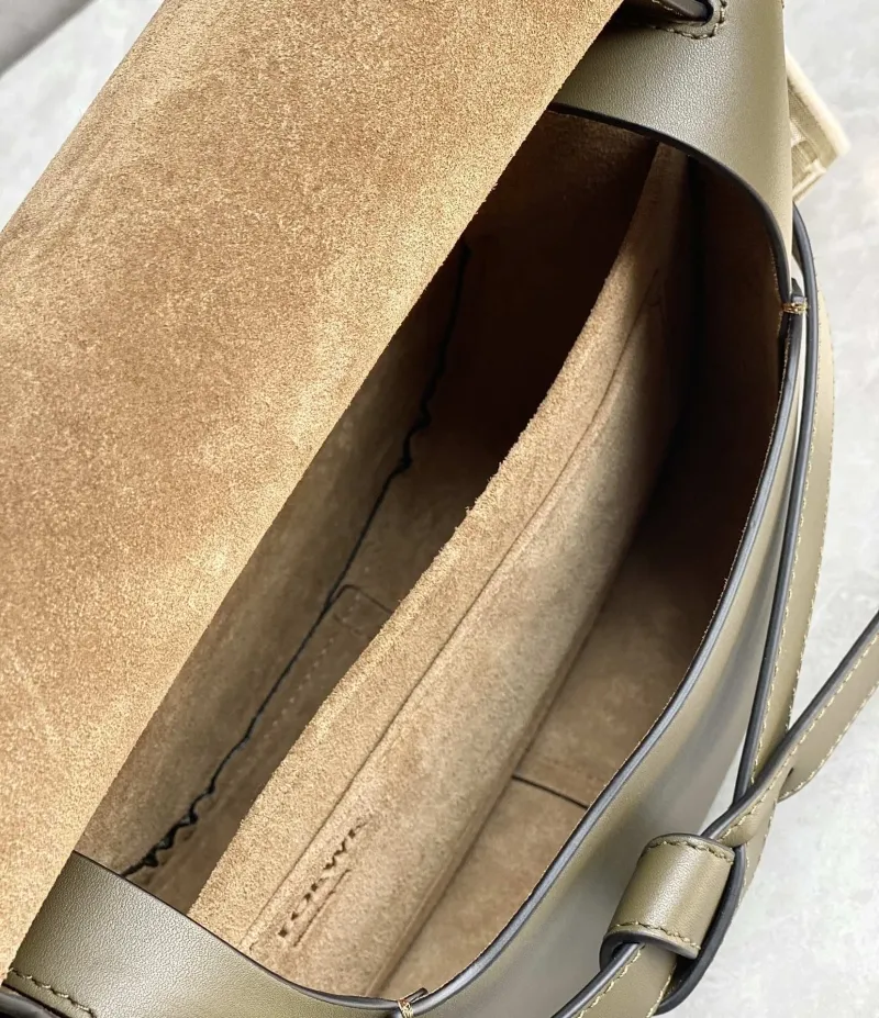 Loewe Olive Green Saddle Crossbody Bag - Image 7