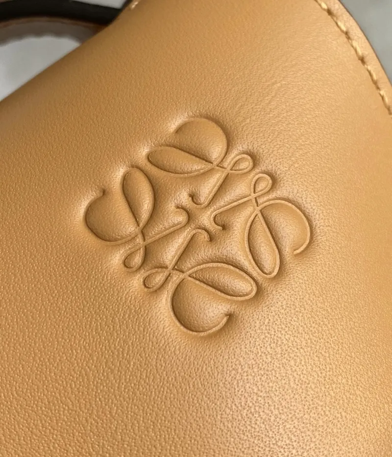Loewe Tan Leather Satchel Crossbody Bag - Image 6