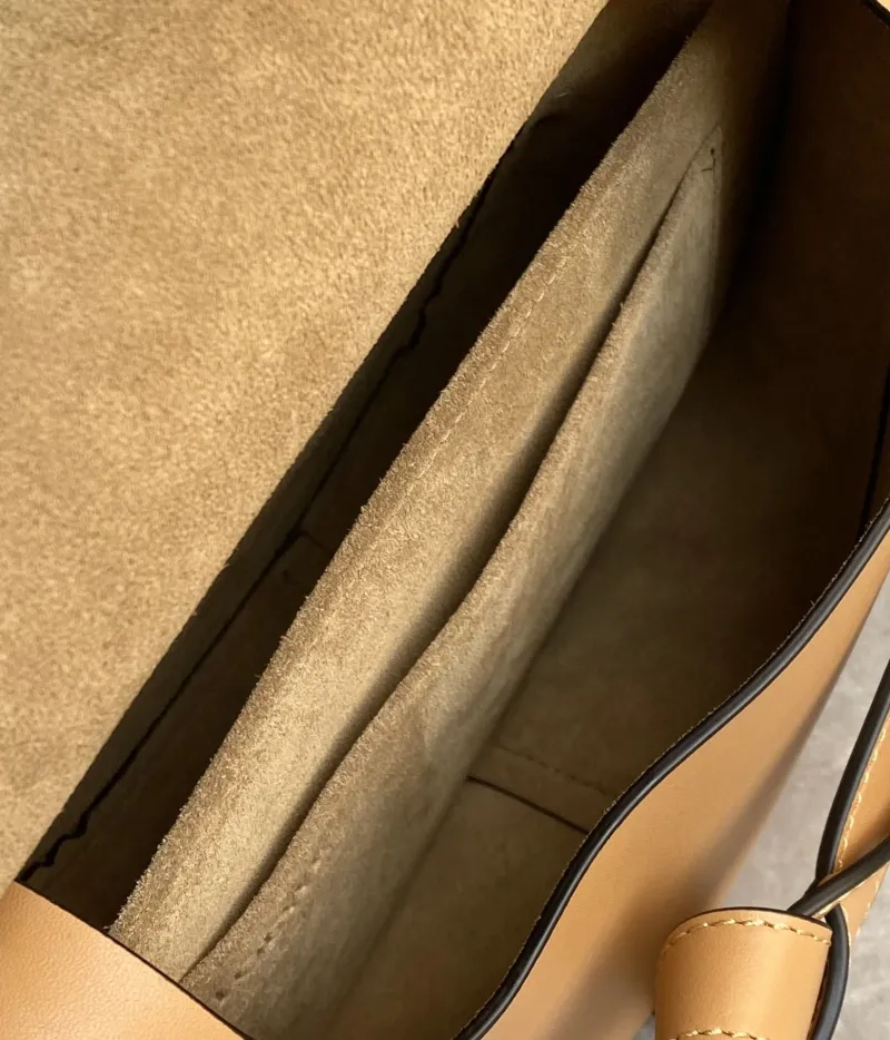 Loewe Tan Leather Satchel Crossbody Bag - Image 7