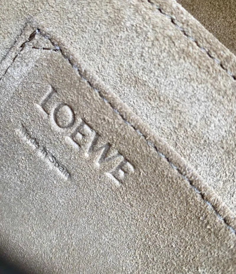 Loewe Tan Leather Satchel Crossbody Bag - Image 8