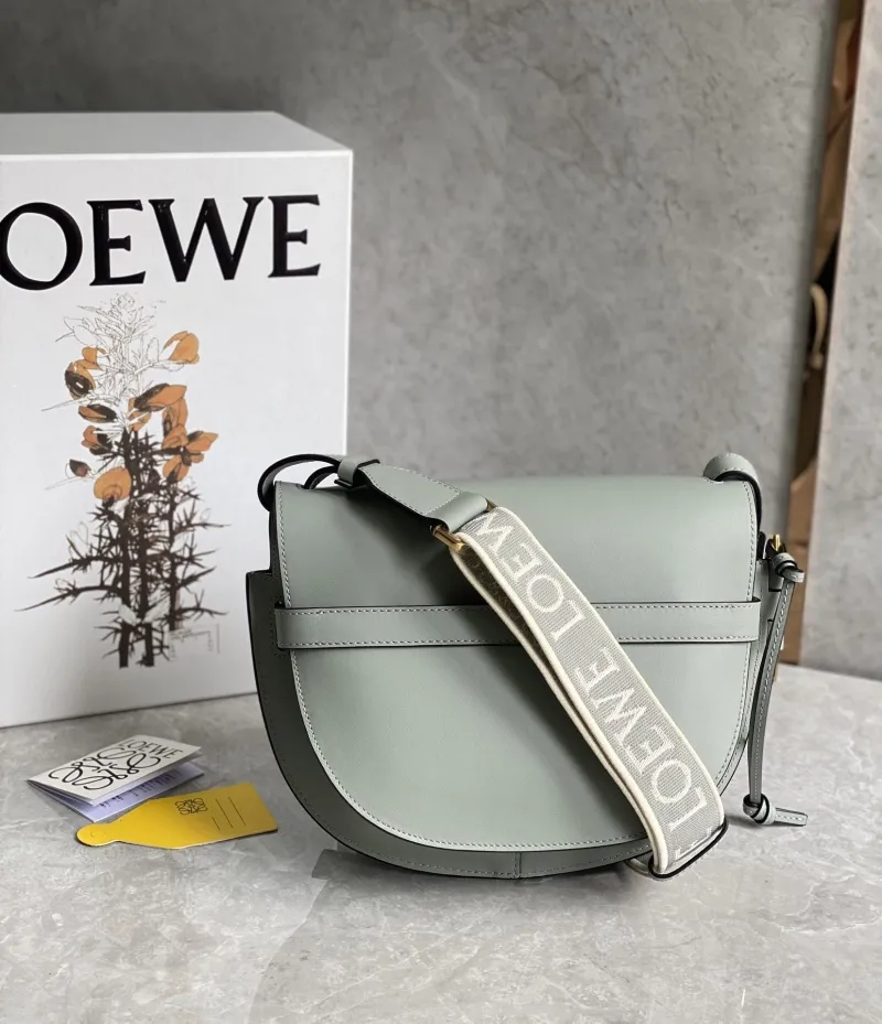 Loewe Light Green Saddle Crossbody Bag - Image 3