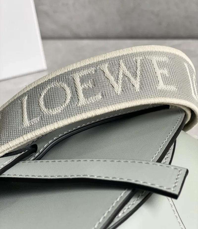 Loewe Light Green Saddle Crossbody Bag - Image 6
