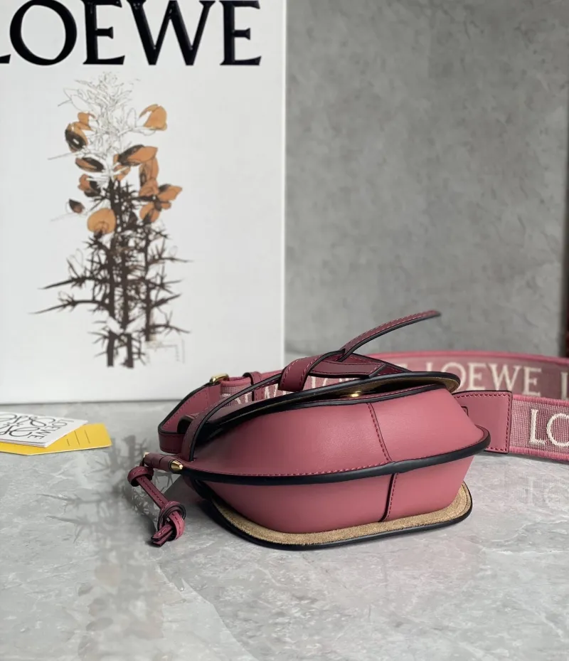LOEWE Pink Small Saddle Crossbody Bag - Image 3