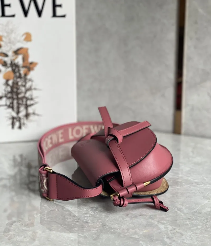 LOEWE Pink Small Saddle Crossbody Bag - Image 4