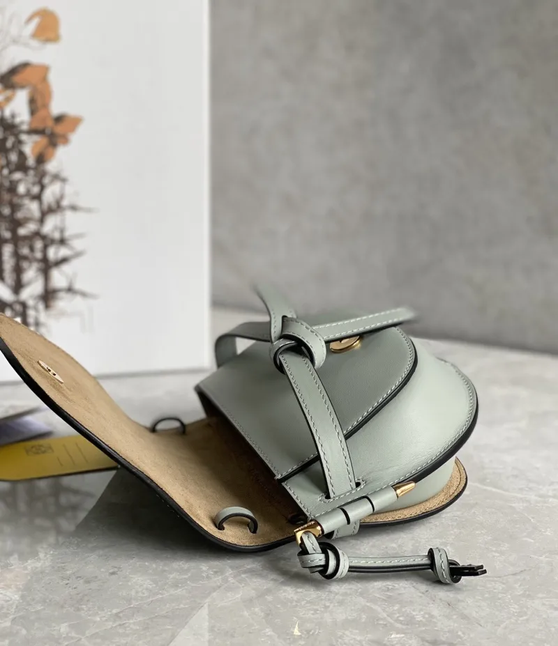 LOEWE Light Green Saddle Crossbody Bag - Image 8