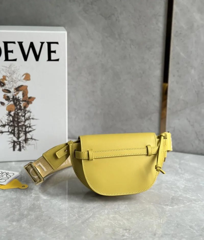 Loewe Yellow Saddle Crossbody Bag - Image 3