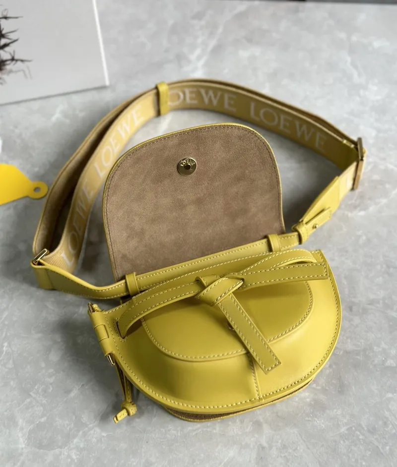 Loewe Yellow Saddle Crossbody Bag - Image 5