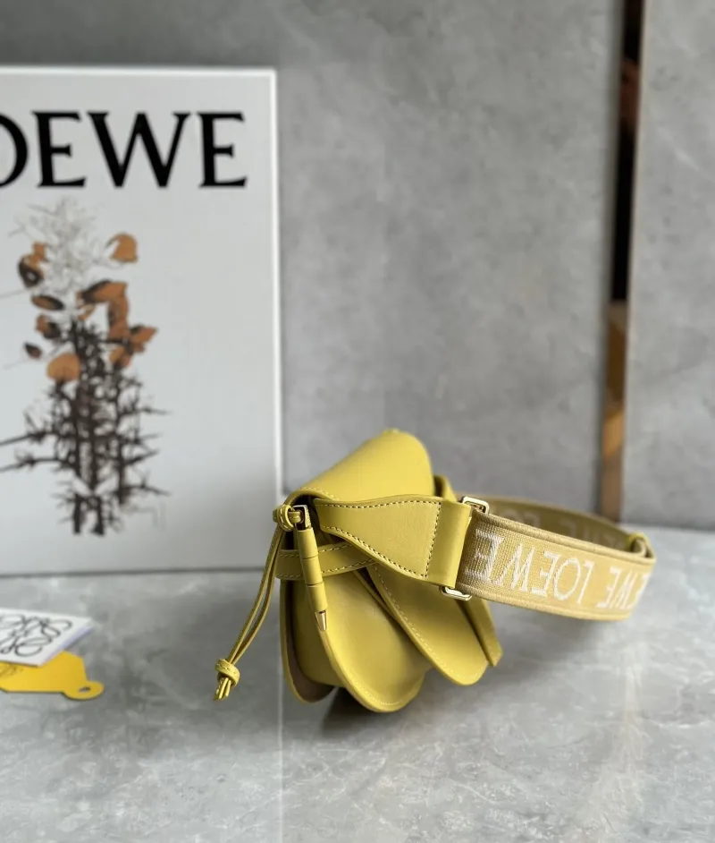 Loewe Yellow Saddle Crossbody Bag - Image 6