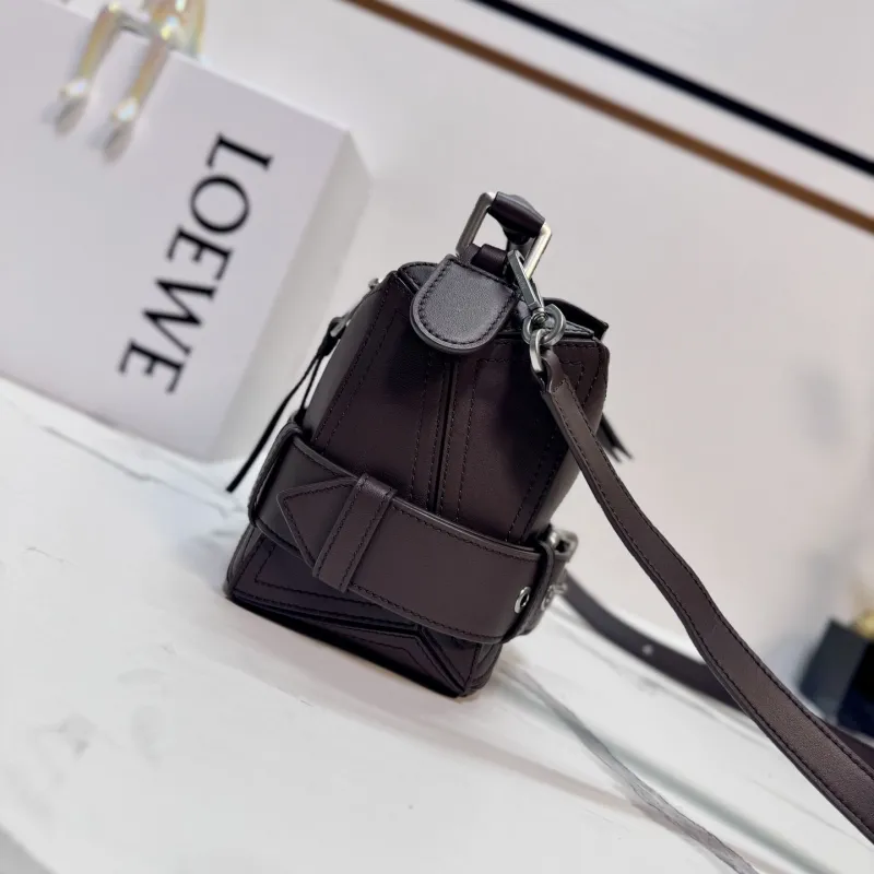 Alternative view of LOEWE Dark Brown Leather Satchel Bag