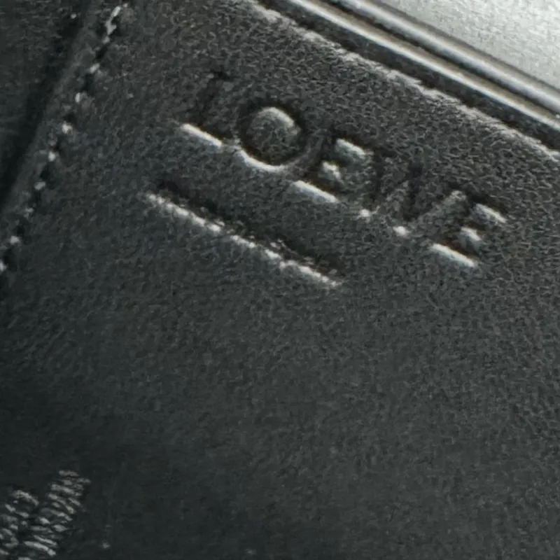 Loewe Black Leather Crossbody Satchel Bag - Image 9